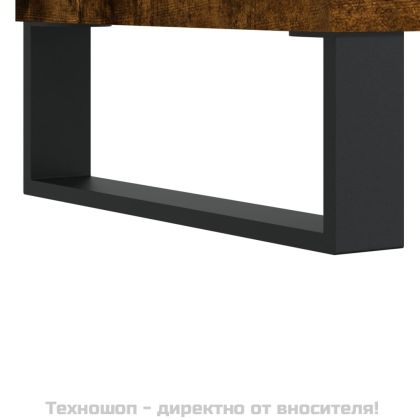 Сайдборд, опушен дъб, 60x35x70 см, инженерно дърво