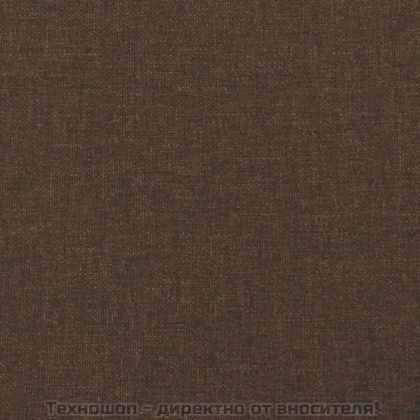 Рамка за легло с пружини, тъмнокафява, 90x200 см, плат