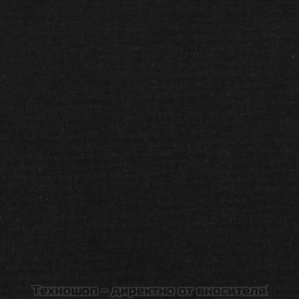 Табла за легло, черна, 80x5x118/128 см, плат