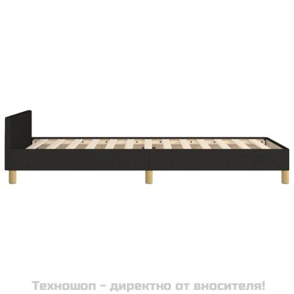 Рамка за легло без матрак, Черно, 80x200 см, плат
