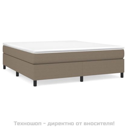 Рамка за легло с пружини, таупе, 180x200 см плат