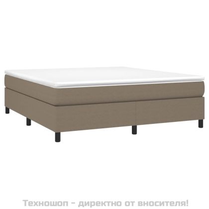 Рамка за легло с пружини, таупе, 180x200 см плат