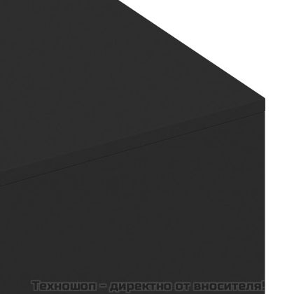 Кафе маса, черна, 100x49,5x31 см, инженерно дърво