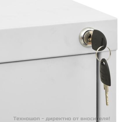 Шкаф за папки, сив, 46x62x102,5 cм, стомана