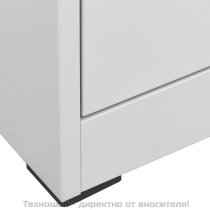 Шкаф за папки, сив, 46x62x102,5 cм, стомана