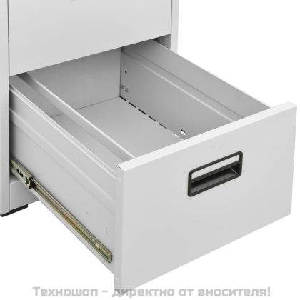 Шкаф за папки, сив, 46x62x102,5 cм, стомана