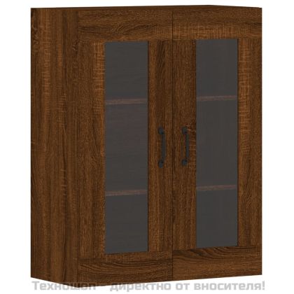 Стенни шкафове, 2 бр, кафяв дъб, инженерно дърво