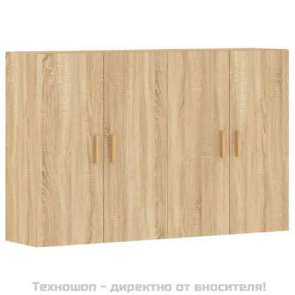 Стенни шкафове, 2 бр, дъб сонома, инженерно дърво