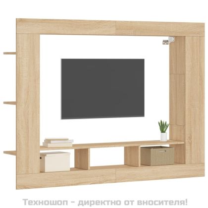 ТВ шкаф, сонома дъб, 152x22x113 см, инженерно дърво