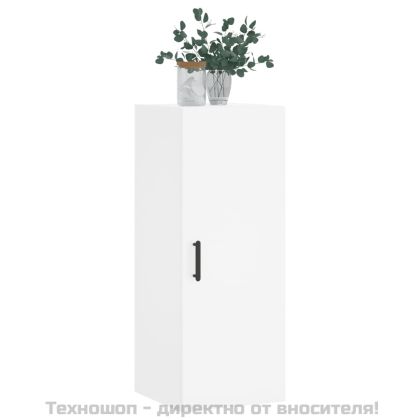 Стенен шкаф бял 34,5x34x90 см