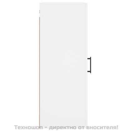 Стенен шкаф бял 34,5x34x90 см