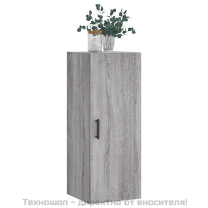 Стенен шкаф сив сонома 34,5x34x90 см