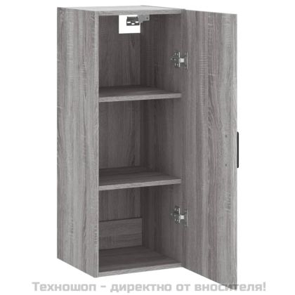 Стенен шкаф сив сонома 34,5x34x90 см
