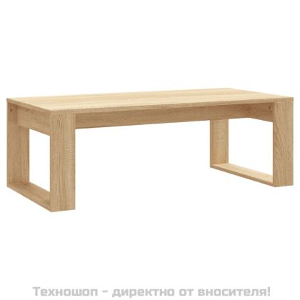 Кафе маса, дъб сонома, 102x50x35 см, инженерно дърво
