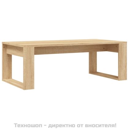 Кафе маса, дъб сонома, 102x50x35 см, инженерно дърво