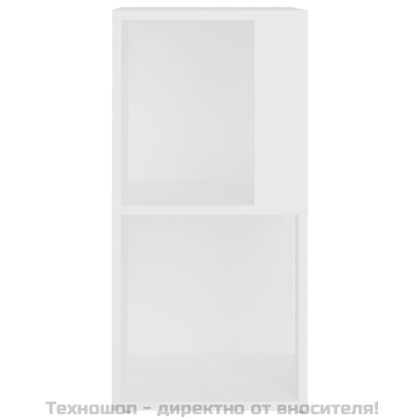 Ъглов шкаф, бял, 33x33x67 см, инженерно дърво