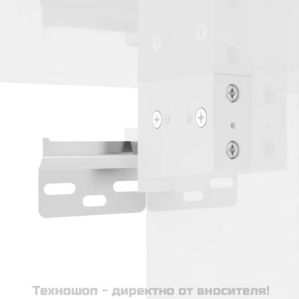 Стенен шкаф бял гланц 69,5x34x90 см