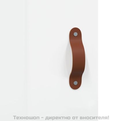 Стенен шкаф бял гланц 69,5x34x90 см