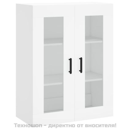 Стенен шкаф бял 69,5x34x90 см