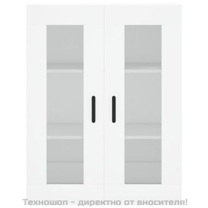 Стенен шкаф бял 69,5x34x90 см