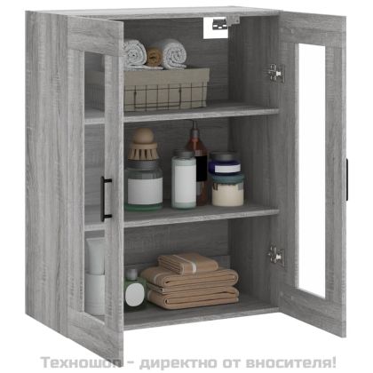 Стенен шкаф сив сонома 69,5x34x90 см