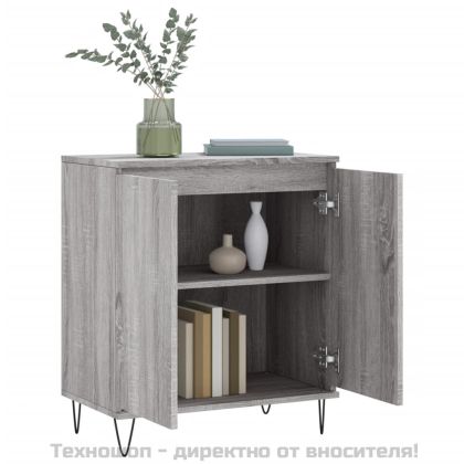 Сайдборд, сив сонома, 60x35x70 см, инженерно дърво