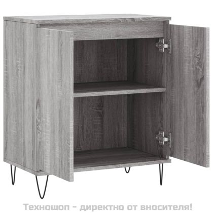 Сайдборд, сив сонома, 60x35x70 см, инженерно дърво