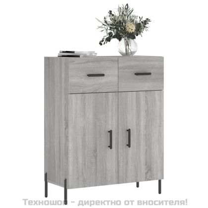Сайдборд, сив сонома, 69,5x34x90 см, инженерно дърво