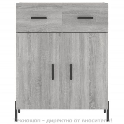 Сайдборд, сив сонома, 69,5x34x90 см, инженерно дърво