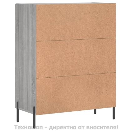Сайдборд, сив сонома, 69,5x34x90 см, инженерно дърво