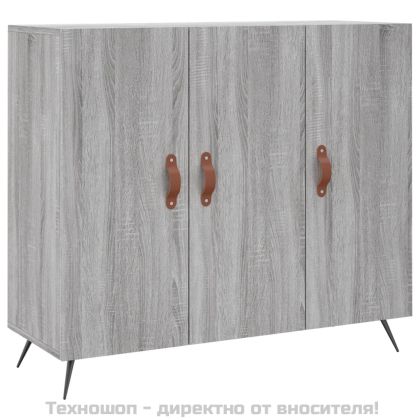 Сайдборд, Сив сонома, 90x34x80 см, инженерно дърво