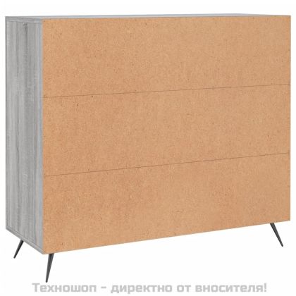 Сайдборд, Сив сонома, 90x34x80 см, инженерно дърво