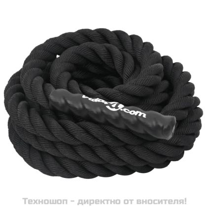 Бойно въже, черно, 6 м, 4,5 кг, полиестер