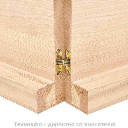 Плот за маса 140x60x(2-6) см необработено масивно дърво жив ръб