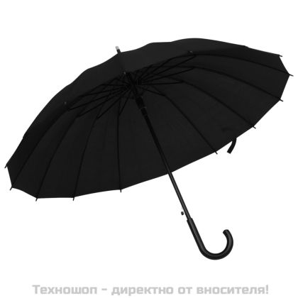 Автоматичен чадър, черен, 105 см