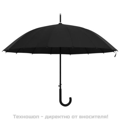 Автоматичен чадър, черен, 105 см