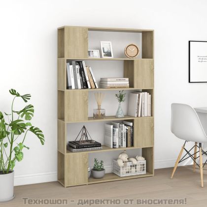 Разделител за стая, дъб сонома, 100x24x155 см, инженерно дърво
