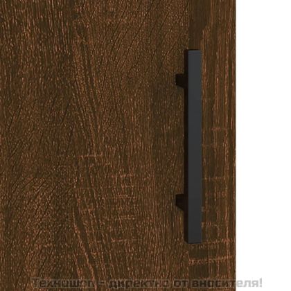 Стенни шкафове, 2 бр, кафяв дъб, 69,5x34x90 см