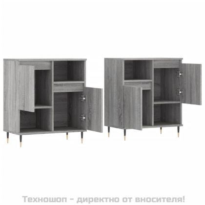 Сайдборди, 2 бр, сив сонома, инженерно дърво