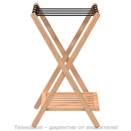 Поставка за куфари, 68x38x58 см, бамбук