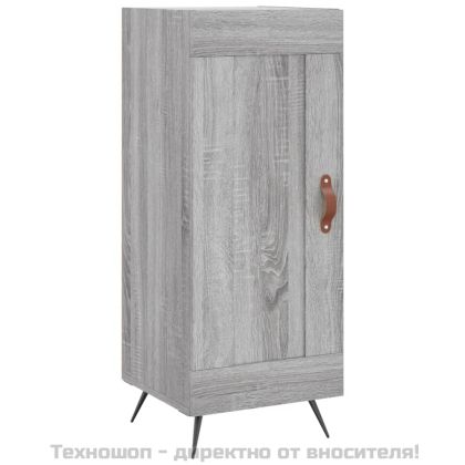 Сайдборд, сив сонома, 34,5x34x90 см, инженерно дърво