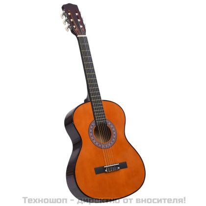 Класическа китара за начинаещи и деца, 3/4, 36", липово дърво