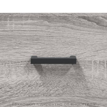 Висок шкаф, сив сонома, 34,5x34x180 см, инженерно дърво