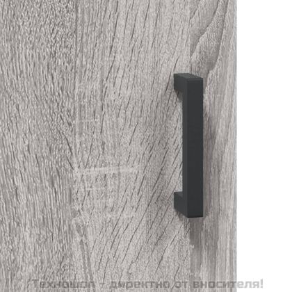 Висок шкаф, сив сонома, 34,5x34x180 см, инженерно дърво