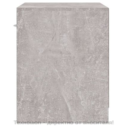 Нощни шкафчета, 2 бр, с чекмеджета, бетонно сиви