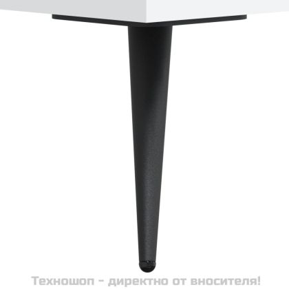 Висок шкаф, бял, 69,5x34x180 см, инженерно дърво