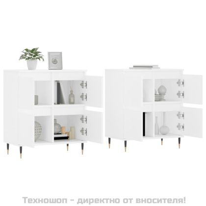 Сайдборди, 2 бр, бели, инженерно дърво