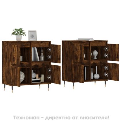 Сайдборди, 2 бр, опушен дъб, инженерно дърво