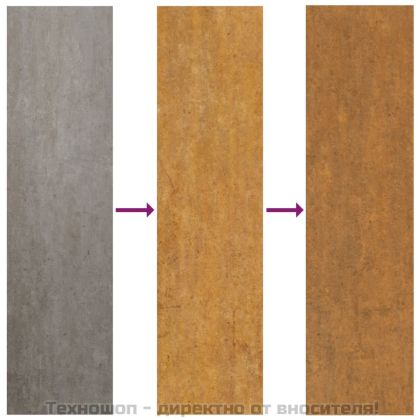 Градинска кашпа, 50x43x75 см, кортенова стомана