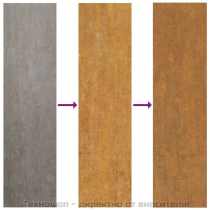 Градинска повдигната леха 100x100x36 см кортенова стомана